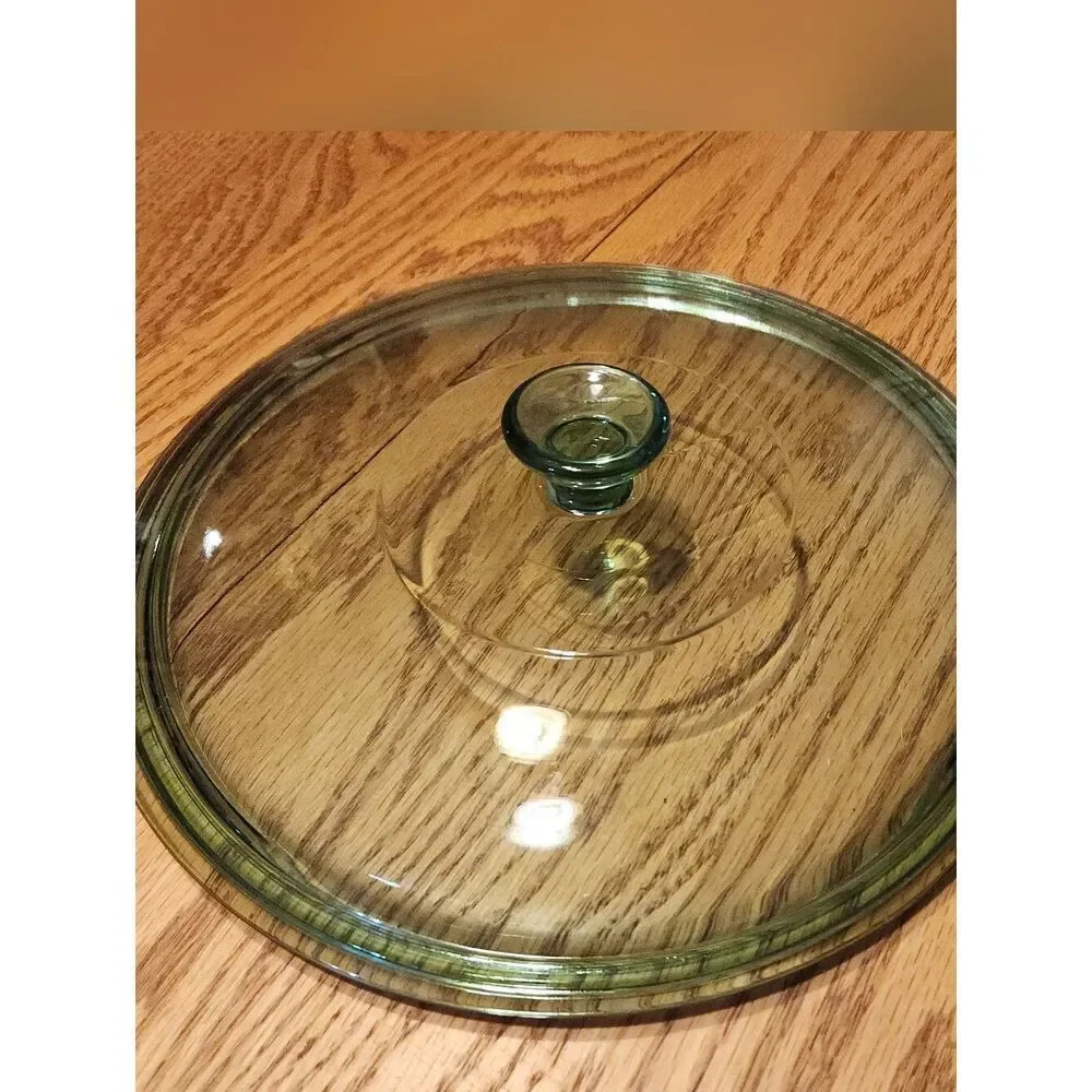 Anchor Hocking Green Glass Round Casserole Dish with Lid - 2 Qt, 2 L